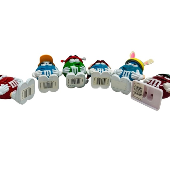 M&M Plastic Candy Containers & Toppers Lot Of 6 Mini M Ms M&Ms Christmas Easter - Picture 11 of 14